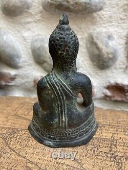 Très Beau Bouddha Bronze ancien statue Bouddha Shakyamuni Amitabha Sculpture Art