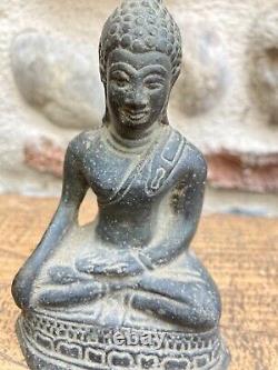 Très Beau Bouddha Bronze ancien statue Bouddha Shakyamuni Amitabha Sculpture Art