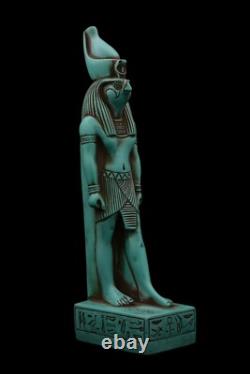 UNIQUE ANCIENNE EGYPTIENNE ANCIENNE Statue of Horus Falcon Sky sculpture fait