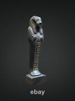 UNIQUE ANCIENNE RÉPLIQUE EGYPTIENNE Statue Pierre Sculpture Déesse Sekhmet Tê