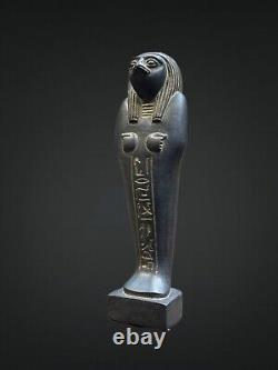 UNIQUE ANCIENNE RÉPLIQUE EGYPTIENNE Statue Pierre de Dieu Faucon Horus Sculpture