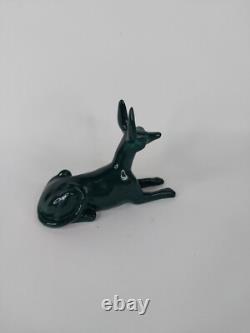 UNIQUE ANCIENNE STATUE EGYPTIENNE pierre Anubis chacal sculpture assise fait