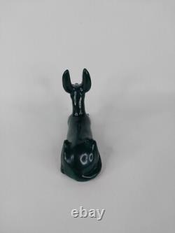 UNIQUE ANCIENNE STATUE EGYPTIENNE pierre Anubis chacal sculpture assise fait