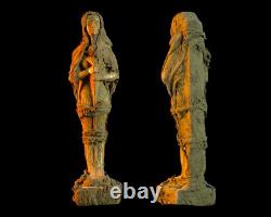 UNIQUE ANCIENNE STATUE EGYPTIENNE pierre ptah tenant une sculpture de sceptre