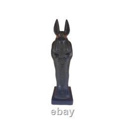 UNIQUE ANCIENNE STATUE EGYPTIENNE sculpture en pierre de l'au-delà du chacal