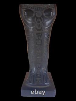 UNIQUE ANCIENNE STATUE EGYPTIENNE sculpture en pierre de l'au-delà du chacal