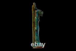 UNIQUE ANCIEN DIEU ÉGYPTIEN Sekhmet Lion Guerre Armée Statue Sculpture