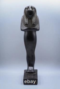 UNIQUE PHARAONIQUE ANCIEN EGYPTIEN Dieu Horus faucon ciel statue sculpture fa