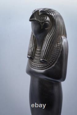 UNIQUE PHARAONIQUE ANCIEN EGYPTIEN Dieu Horus faucon ciel statue sculpture fa