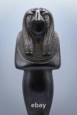 UNIQUE PHARAONIQUE ANCIEN EGYPTIEN Dieu Horus faucon ciel statue sculpture fa