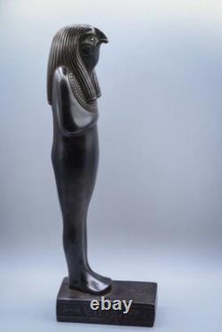 UNIQUE PHARAONIQUE ANCIEN EGYPTIEN Dieu Horus faucon ciel statue sculpture fa