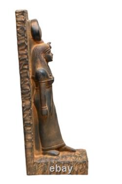 UNIQUE STATUE EGYPTIENNE ANCIENNE FAIT MAIN pierre grande sculpture déesse Isis
