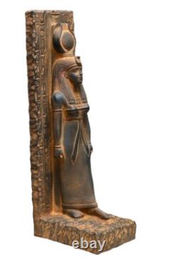UNIQUE STATUE EGYPTIENNE ANCIENNE FAIT MAIN pierre grande sculpture déesse Isis