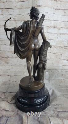 Une Statue En Bronze De L'Apollon Belvédère Sculpture Ancienne Grecque Décor