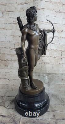 Une Statue En Bronze De L'Apollon Belvédère Sculpture Ancienne Grecque Décor