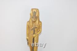 Unique ANCIENNE STATUE EGYPTIENNE ANTIQUE pierre anubis tête d'une sculpture