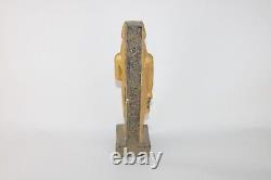 Unique ANCIENNE STATUE EGYPTIENNE ANTIQUE pierre anubis tête d'une sculpture