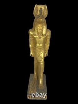 Unique ANCIENNE STATUE EGYPTIENNE ANTIQUE sculpture chacal pierre Anubis