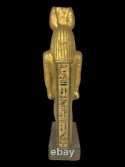 Unique ANCIENNE STATUE EGYPTIENNE ANTIQUE sculpture chacal pierre Anubis