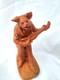 Villequier Ancienne Terre Cuite Humanisée Cochon Musicien Argences J. C Calvados