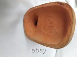 VILLEQUIER ancienne Terre Cuite humanisée Cochon Musicien ARGENCES J. C CALVADOS