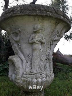 Vasque De Jardin Ancienne En Pierre Decor Greco Romain