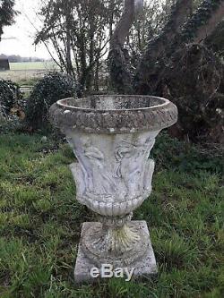 Vasque De Jardin Ancienne En Pierre Decor Greco Romain