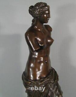 Vénus De Milo Aphrodite Sculpture Antique Bronze Ancien