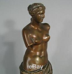 Venus De Milo Sculpture Ancienne Bronze Musée Du Louvre Réduction Collas