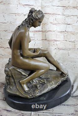 Vénus Statuette Bronze Statue The Ancien Bureau à Domicile Décoration Décor