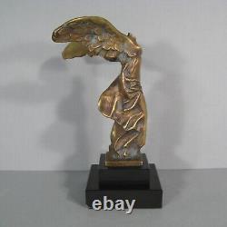 Victoire De Samothrace Ancienne Sculpture Bronze Signé Max Le Verrier Éditeur