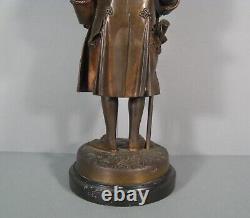 Voltaire Sculpture Bronze Ancien Fondeur Susse Frères