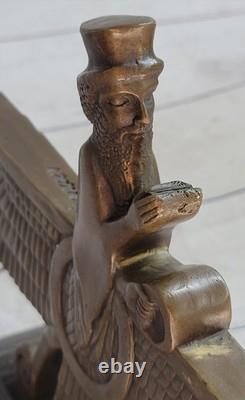 Zoroastrisme Faravahar Symbole Ancien Persan Sculpture En Bronze Statue Art Déco