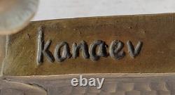 Zoroastrisme Faravahar Symbole Ancien Persan Sculpture En Bronze Statue Art Déco